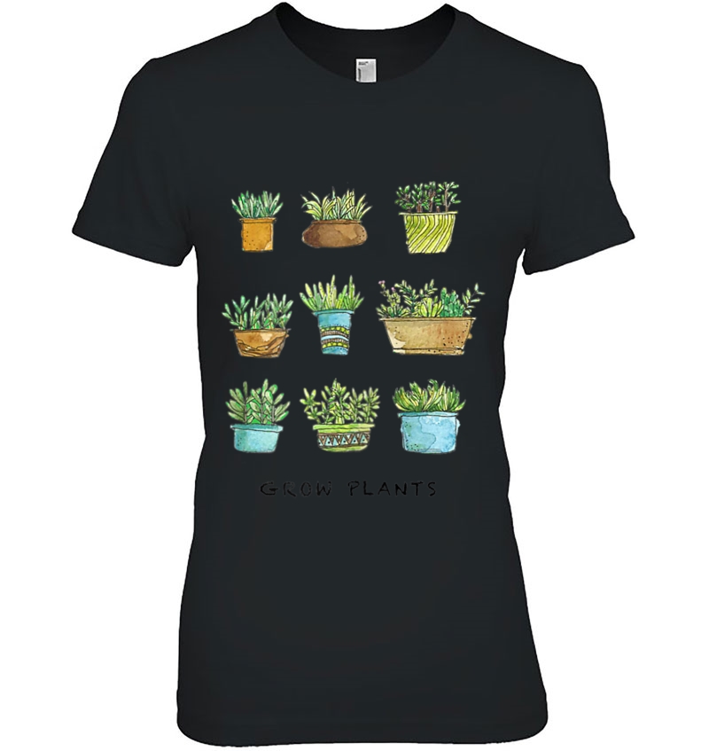 Grow Plants Top Women Youth Ladies Tee