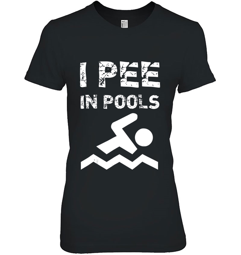 I Pee In Pools Funny Swim Swimming Swimmer Summer Hoodie