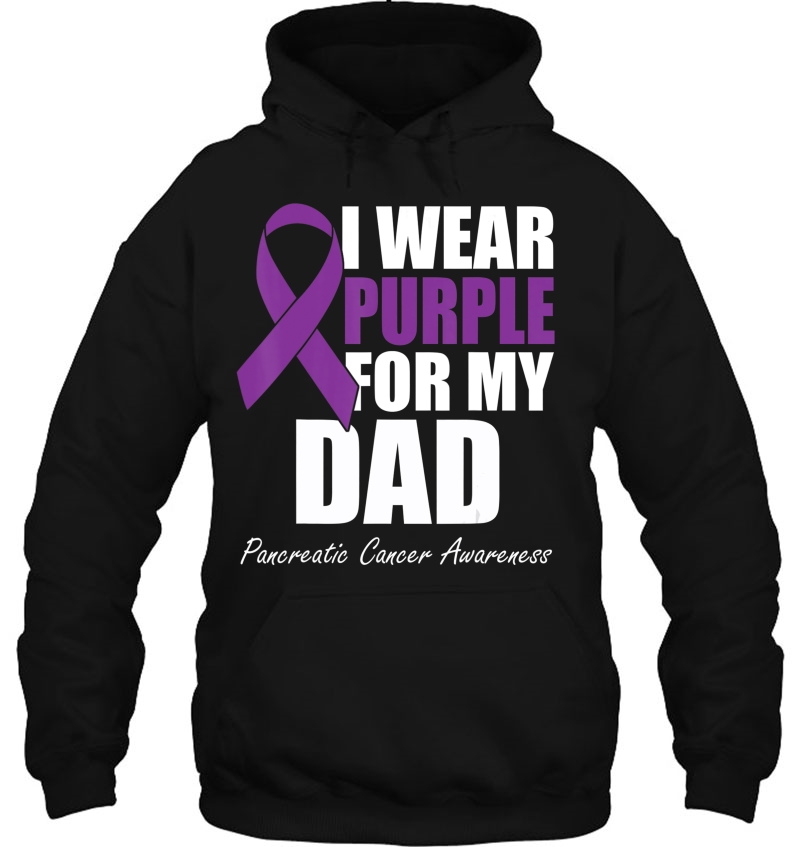 I Wear Purple For My Dad Pancreatic Cancer Awareness Mugs