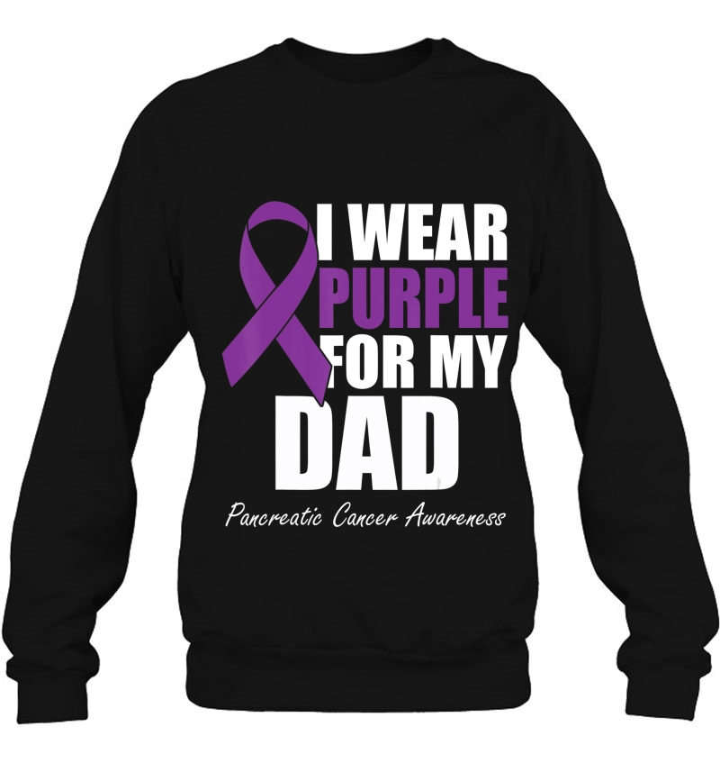 I Wear Purple For My Dad Pancreatic Cancer Awareness Mugs