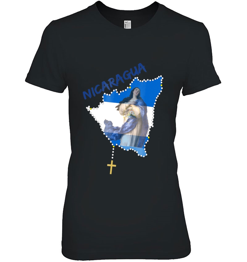 Inmaculada Concepcion De Maria Nicaragua Shirt Camiseta Hoodie