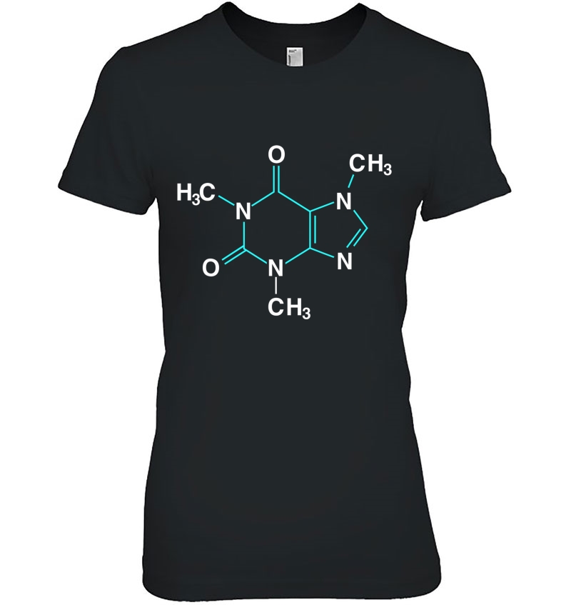 Caffeine Molecule - Funny Coffee Chemistry Hoodie