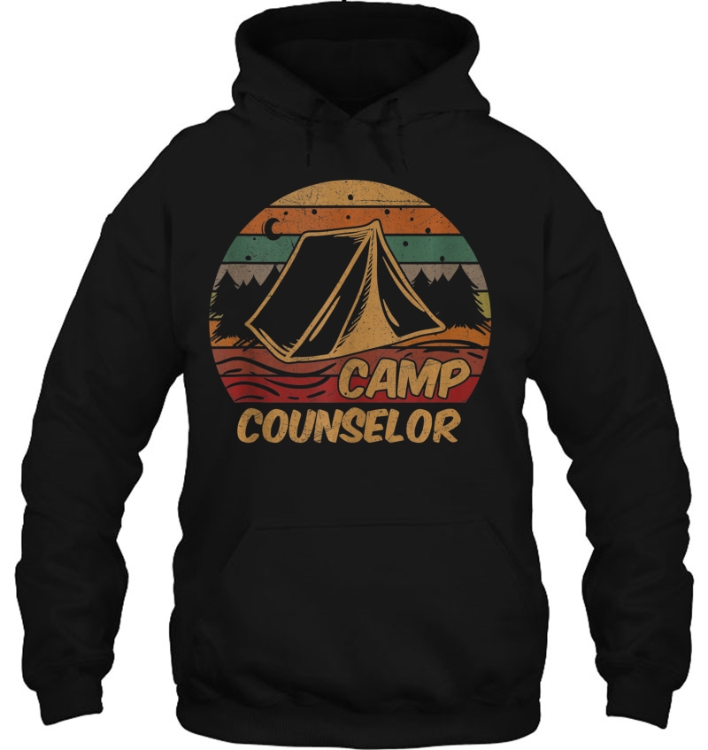 Camp Counselor Camping Lovers Gifts Happy Camper Hoodie
