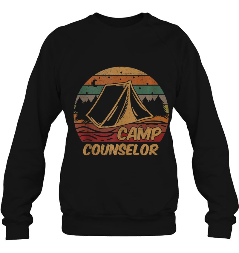 Camp Counselor Camping Lovers Gifts Happy Camper Sweatshirt
