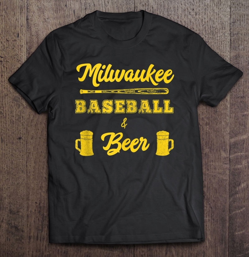 Classic Milwaukee Baseball & Beer Fan Retro Shirt