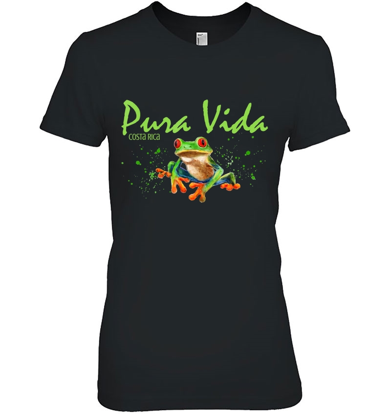 Costa Rica - Rain Forest Tree Frog Souvenir Ladies Tee