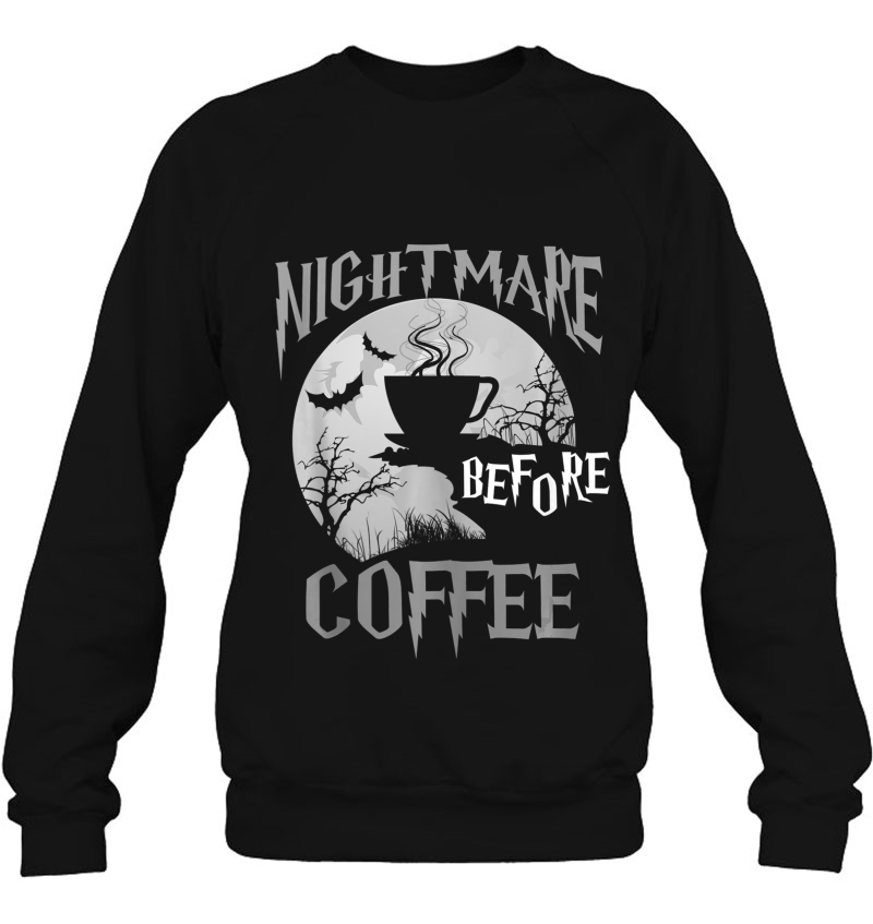 Cute Nightmare Before Coffee Halloween Art Funny Mug Gift Mugs