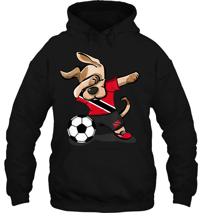 Dabbing Dog Trinidad And Tobago Soccer Jersey Football Lover Hoodie