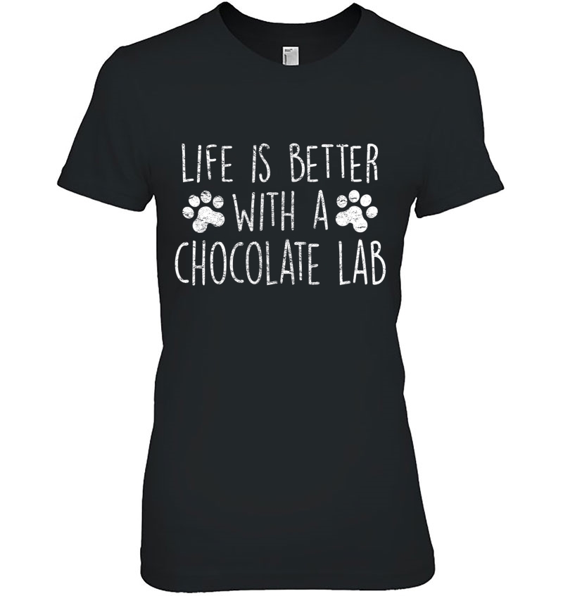 Dog Lover Gift Life Is Better With Chocolate Lab Women Mom Hoodie