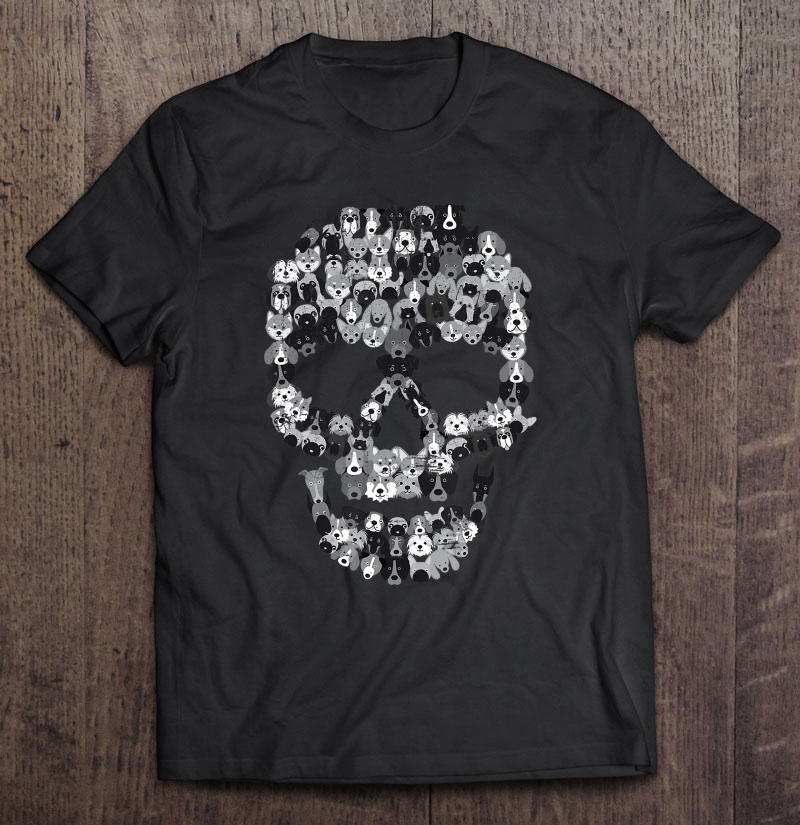 Dog Skull - Creepy Puppy Skeleton - Halloween Party Outfit Shirt