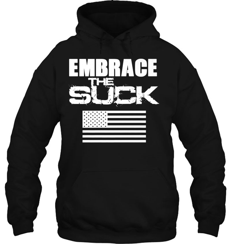 Embrace The Suck Flag Motivational Workout Premium Mugs