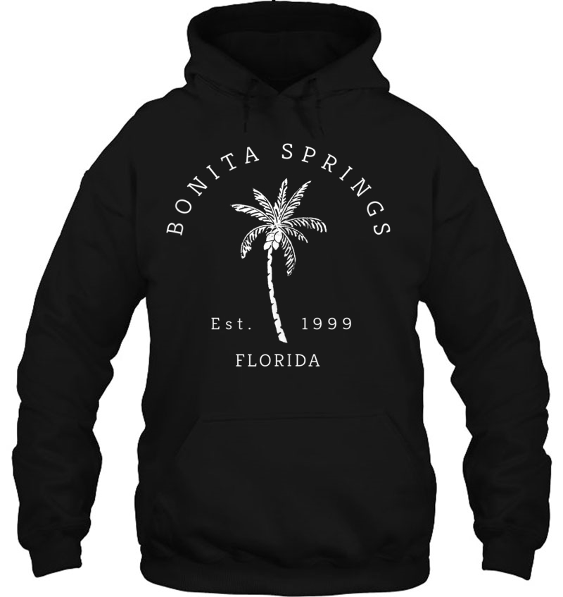 Fun Bonita Springs Florida Beach Palm Tree Novelty Art Tank Top Hoodie