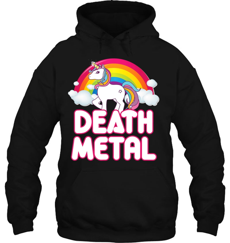 Funny Death Metal Rainbow Unicorn Mugs