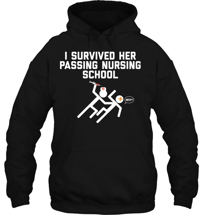 Funny I Survived Her Passing Nursing School Tshirt For Men Mugs