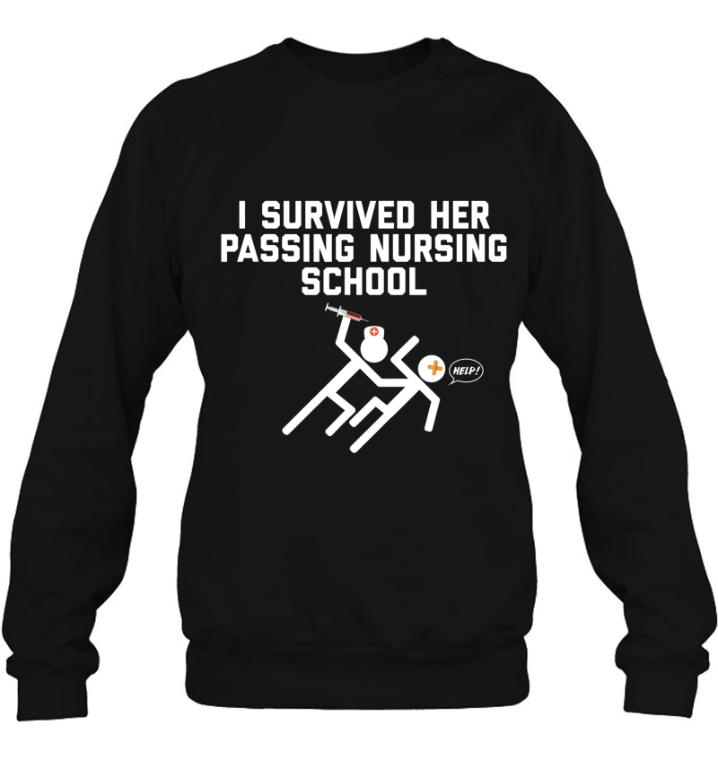 Funny I Survived Her Passing Nursing School Tshirt For Men Mugs