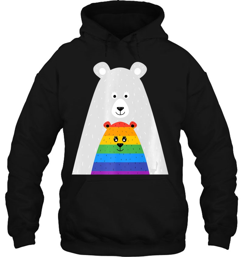 Gay Pride Mama And Baby Bear Shirt Gift Lesbian Son Daughter Mugs