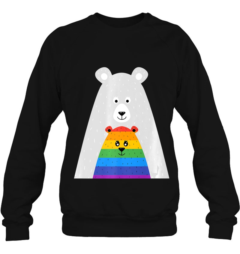 Gay Pride Mama And Baby Bear Shirt Gift Lesbian Son Daughter Mugs