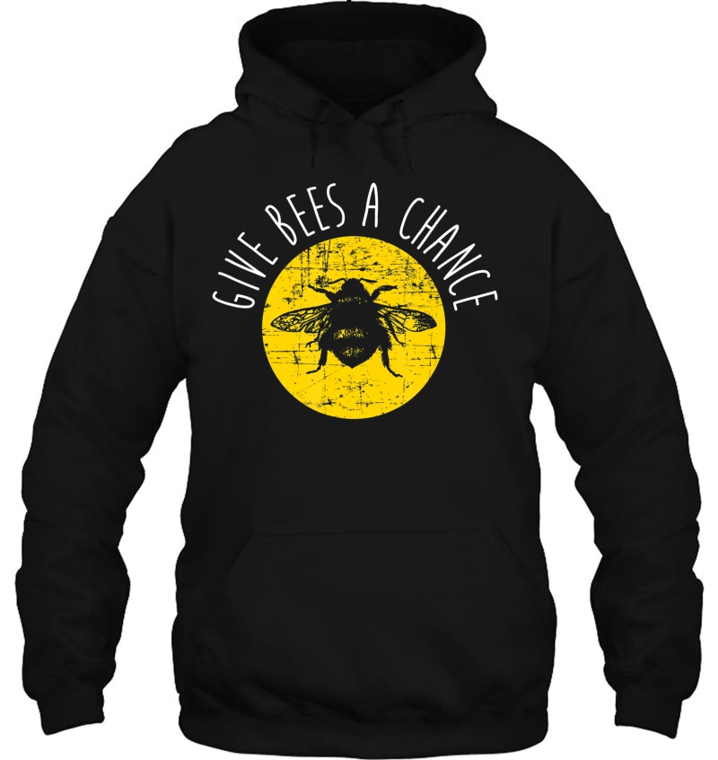 Give Bees A Chance Shirt, Funny Cute Vegan Bee Hobby Gift Mugs