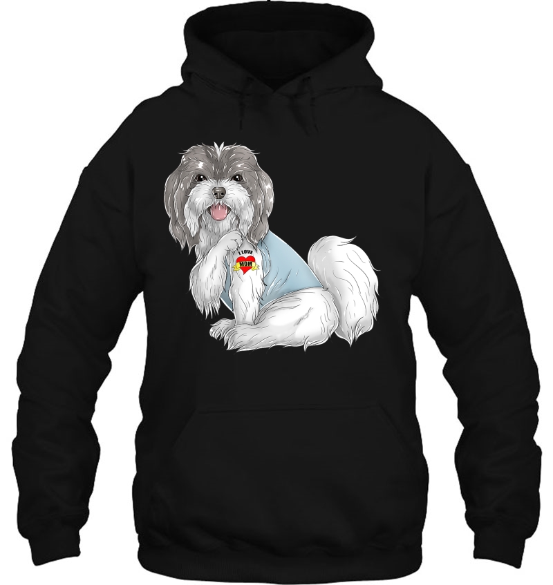 Havanese I Love Mom Tattoo Dog Shirt Funny Mother's Day Gift Mugs