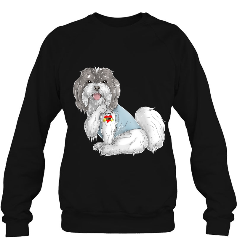 Havanese I Love Mom Tattoo Dog Shirt Funny Mother's Day Gift Mugs