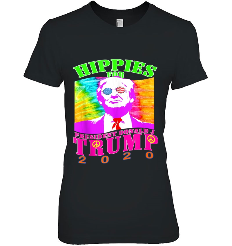Hippies For Trump 2020 Election Primary Debate Politicalish Tank Top Ladies Tee
