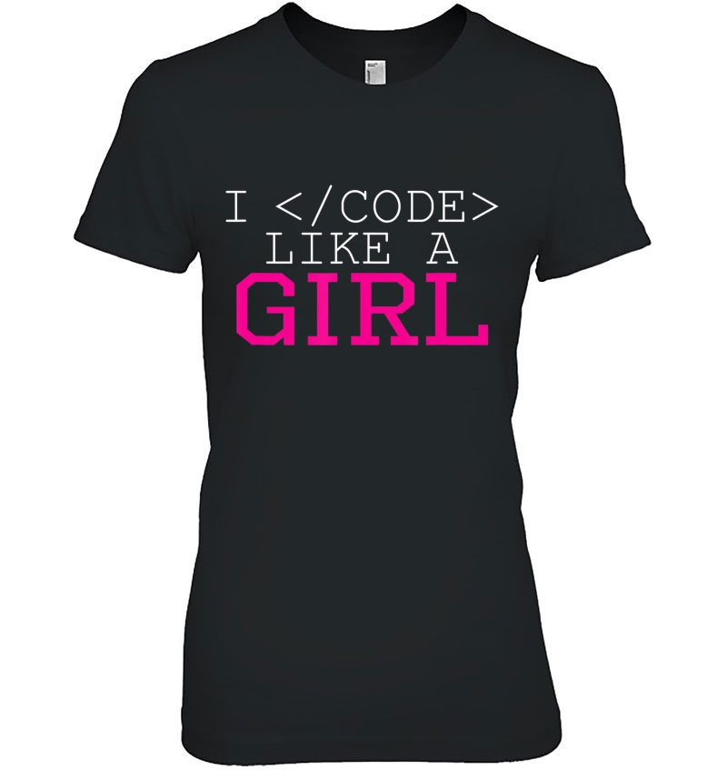 I Code Like A Girl Funny Computer Coding Hoodie