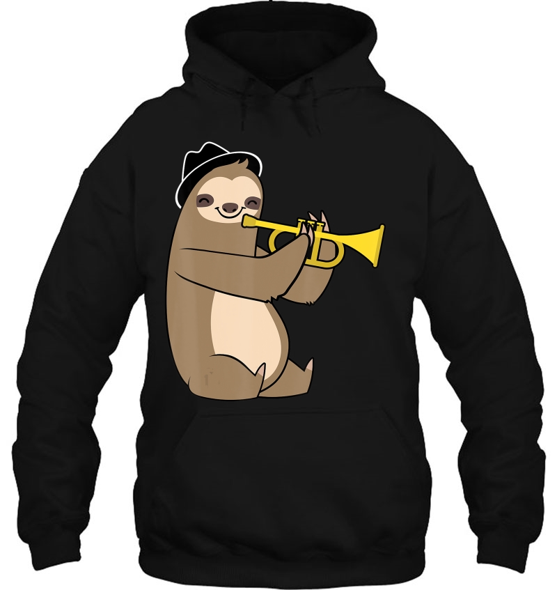 Jazz Sloth Trumpet Funny Musician Cute Animal Playing Mugs