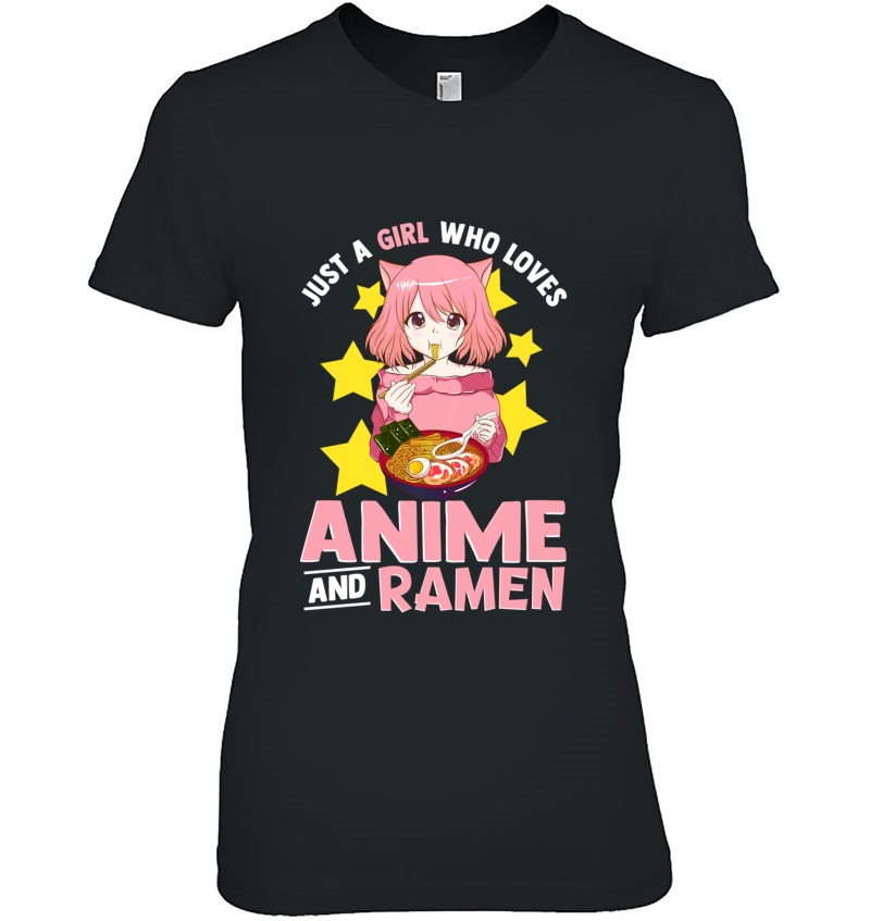 Just A Girl Who Loves Anime And Ramen Bowl Japanese Noodles Pullover Hoodie