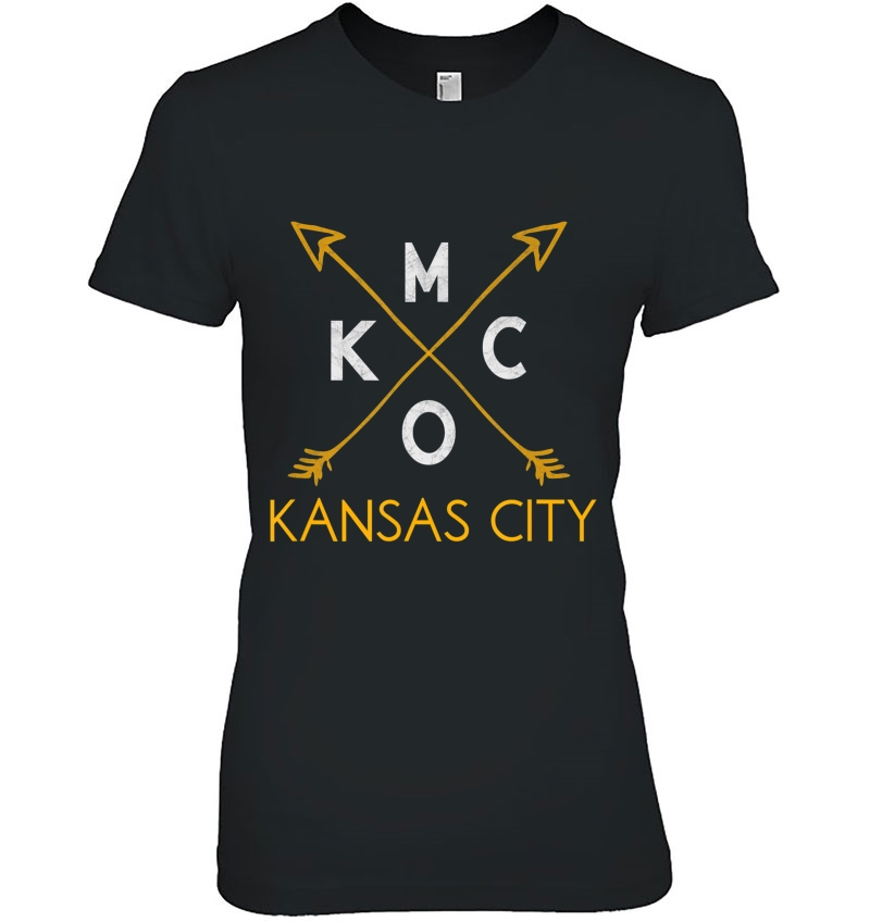 Kansas City Kcmo Vintage Kc Missouri Rustic Arrowhead Kcmo Hoodie