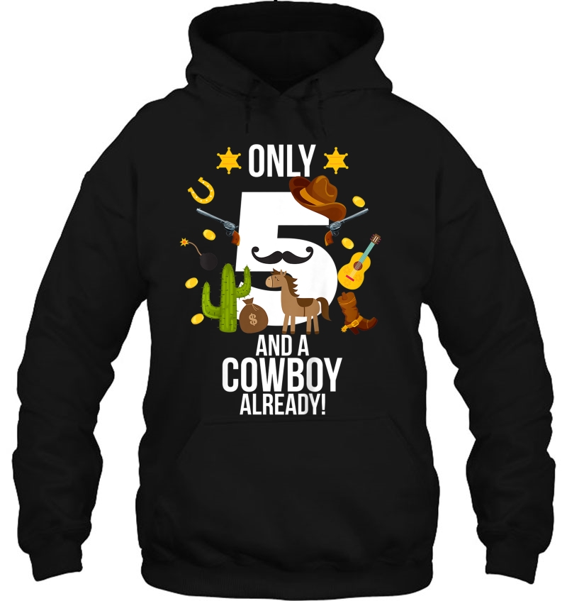 Kids 5Th Birthday Shirt Boy Only 5 And A Cowboy Already Gift Mugs