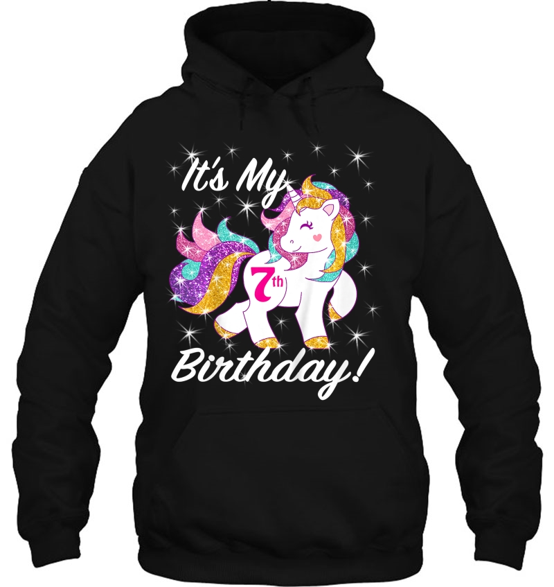 Kids It's My 7Th (7 Year Old) Birthday Shirt Girl Unicorn Outfit Mugs