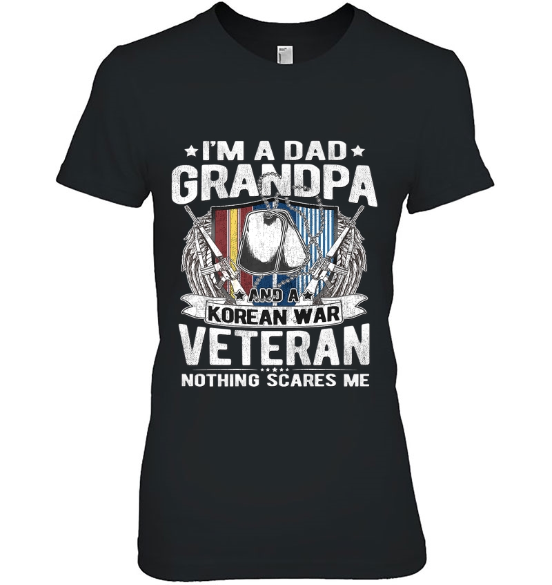 Mens A Dad Grandpa And A Korean War Veteran - Proud Korea Veteran Premium Hoodie