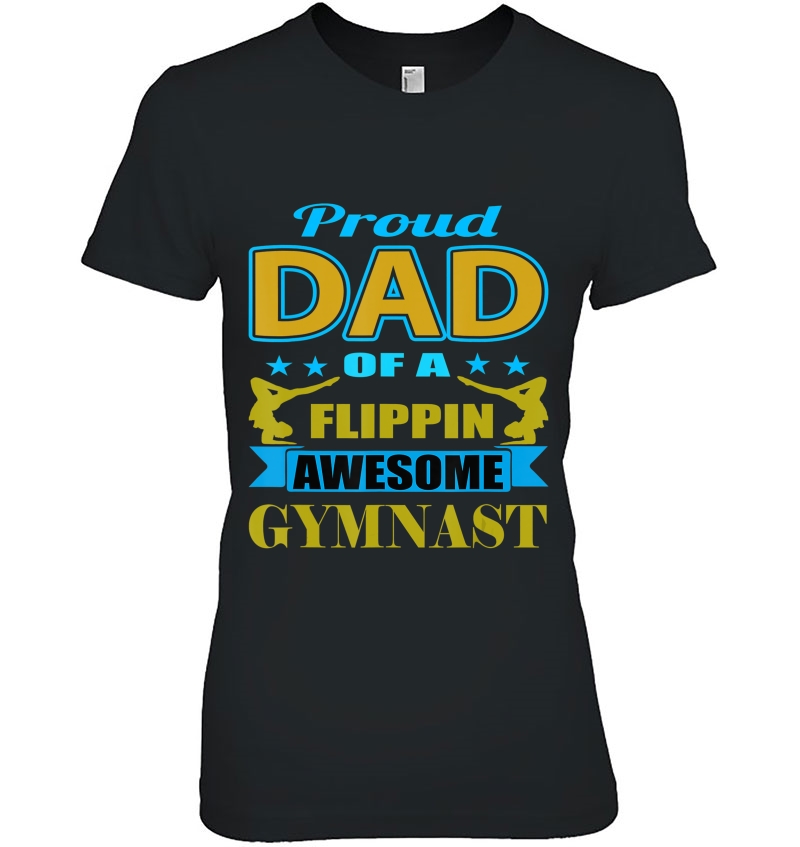 Mens Proud Dad Of A Flippin Awesome Gymnast Gymnastics Dad Hoodie