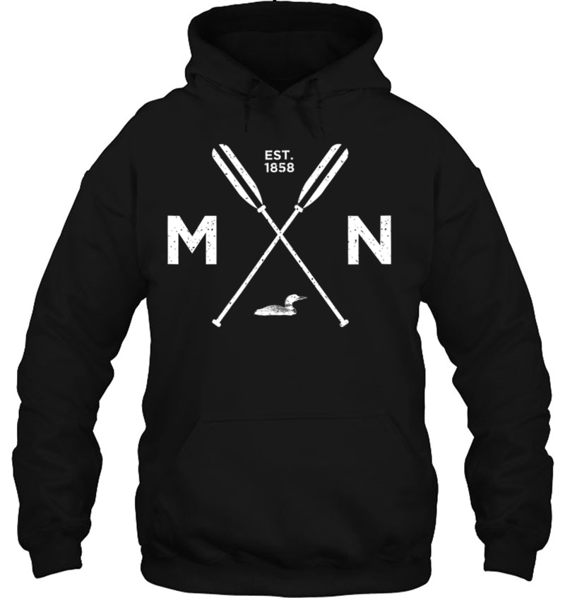 Minnesota State Awesome Mn Nice Adventure 1858 Loon Hoodie