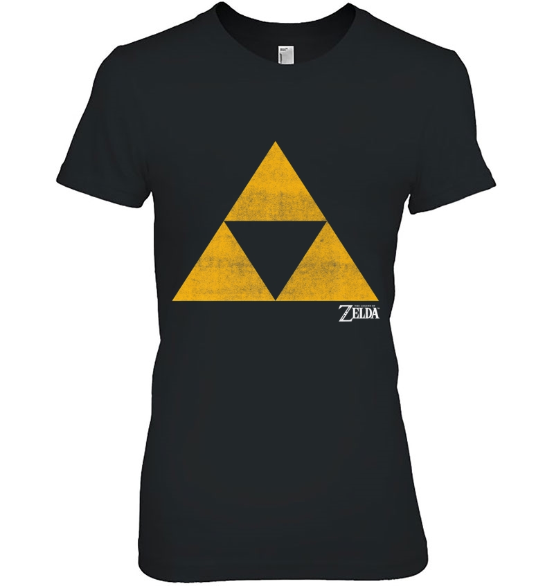 Nintendo Zelda The Legendary Iconic Triforce Premium Ladies Tee