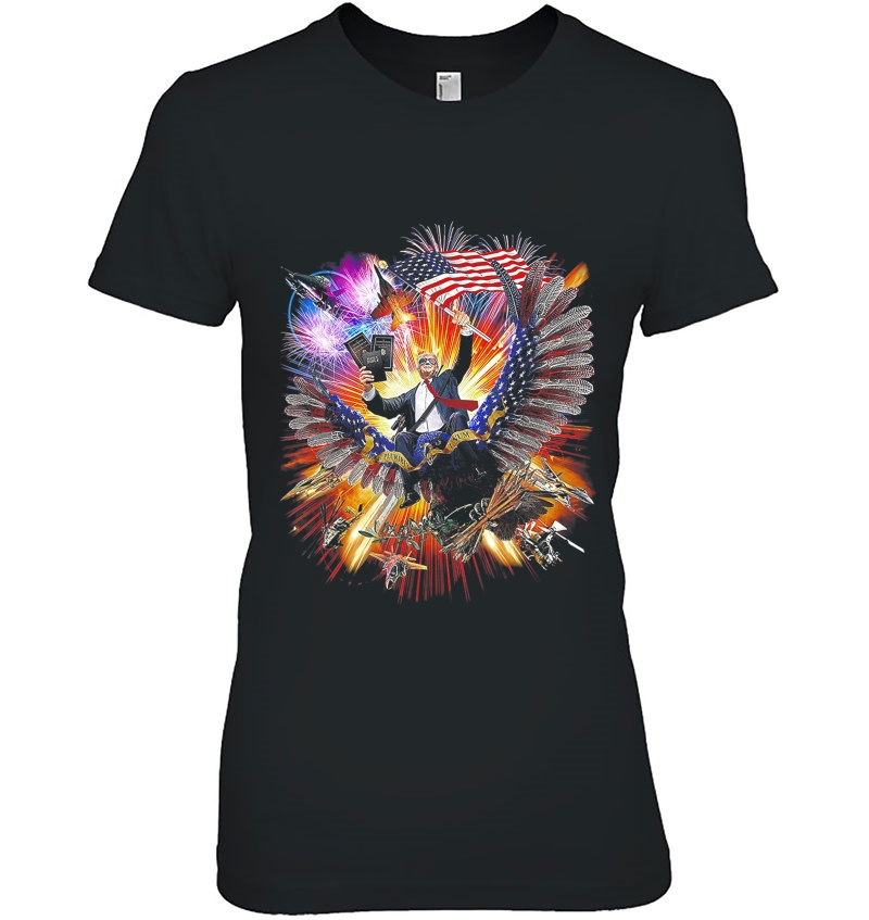 President Trump Riding Eagle Us Election 2020 Epic Ladies Tee