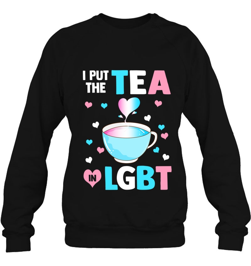 Put The Tea In Lgbt Trans Flag Pullover Mugs