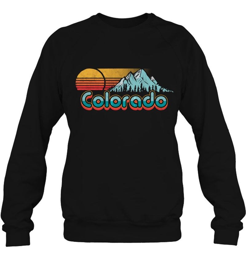 Retro Throwback Colorado Mountains Sweatshirt