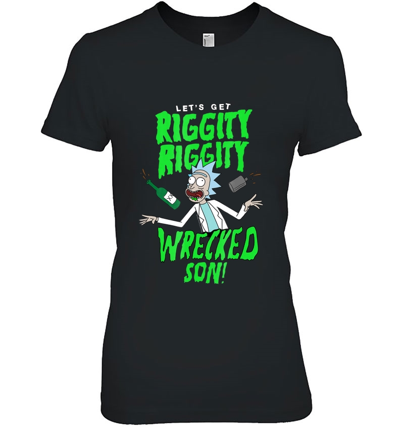 Rick & Morty Riggity Riggity Wrecked Spiral Hoodie