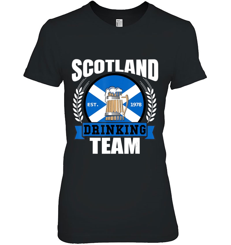 Scotland Drinking Team Funny Scottish Flag Beer Saltire Gift Hoodie