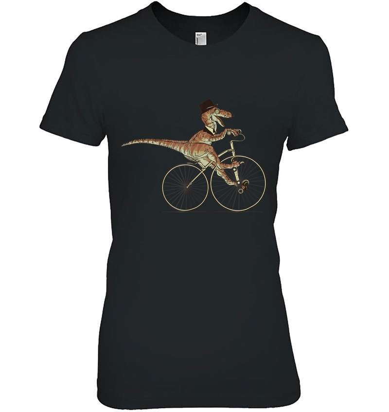Shirt.Woot Villainous Victorian Velociraptor Ladies Tee