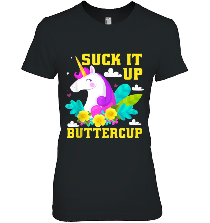 Suck It Up Buttercup With Cute Unicorn, Christmas, Gift Tank Top Hoodie