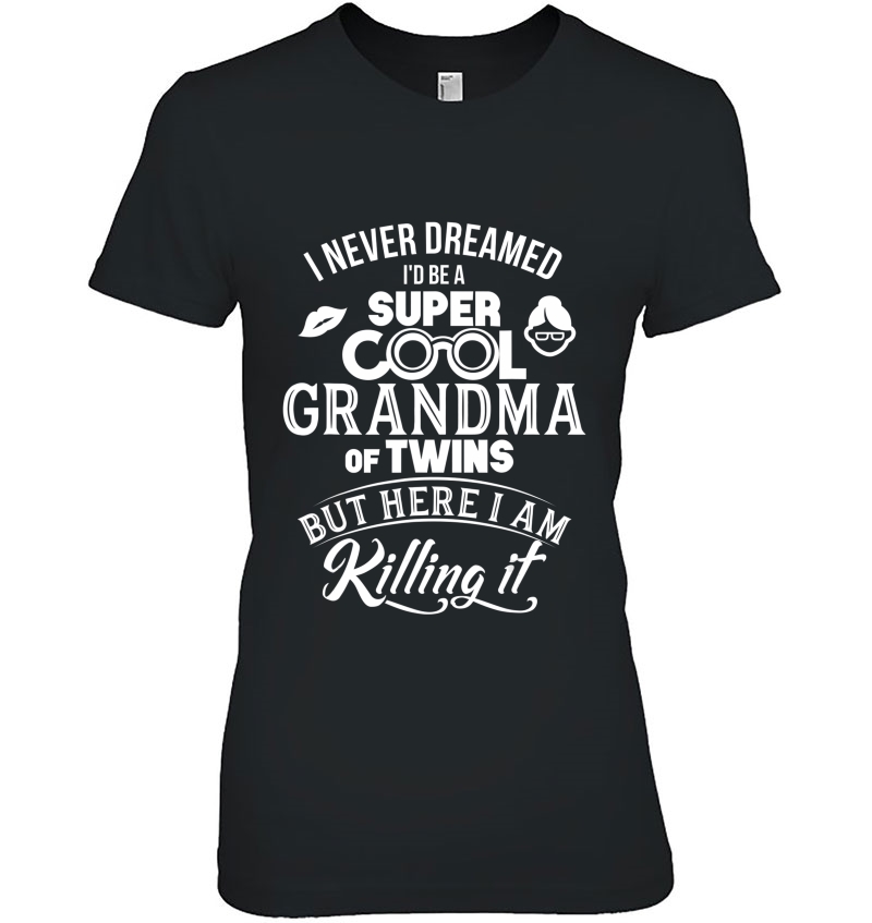 Super Cool Grandma Of Twins Mothers Day Shirt Gifts Hoodie