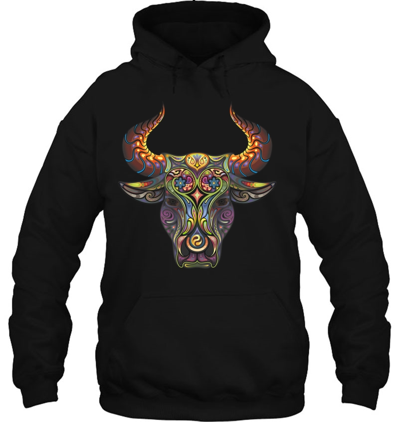 Taurus Zodiac Birthday Cow Bull Floral Farmer Tee Mugs