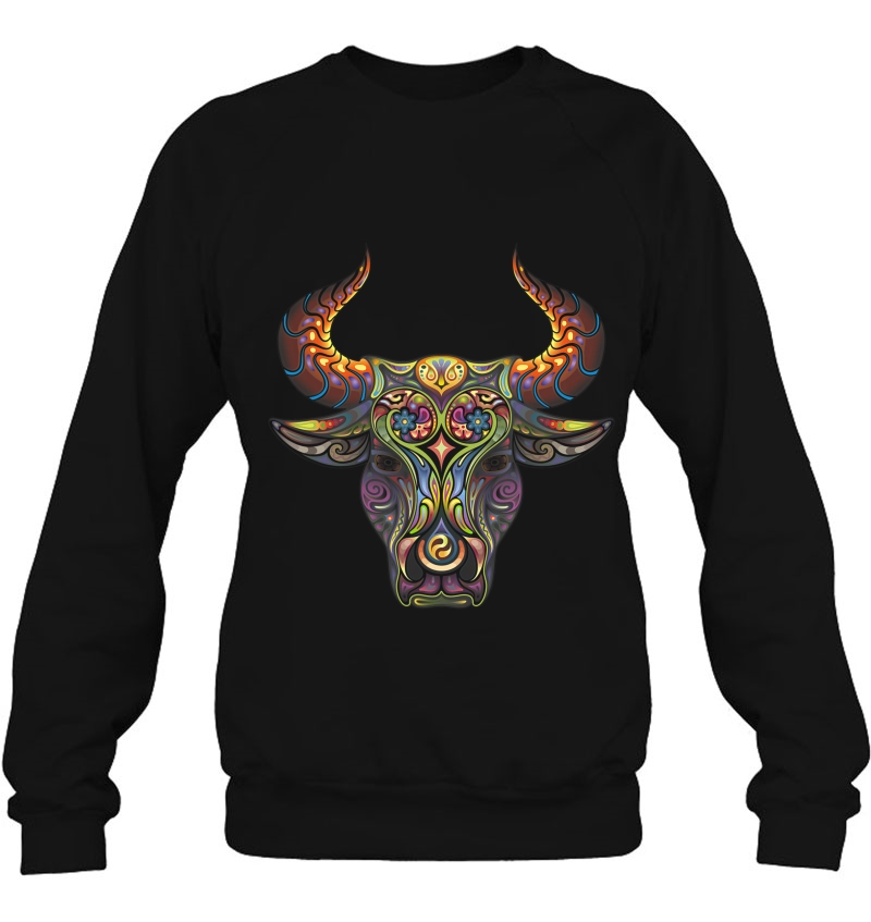 Taurus Zodiac Birthday Cow Bull Floral Farmer Tee Mugs