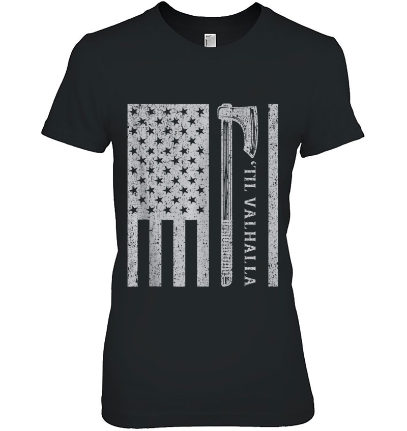 Til Valhalla Nordic Viking Warrior Norse Viking Tank Top Ladies Tee