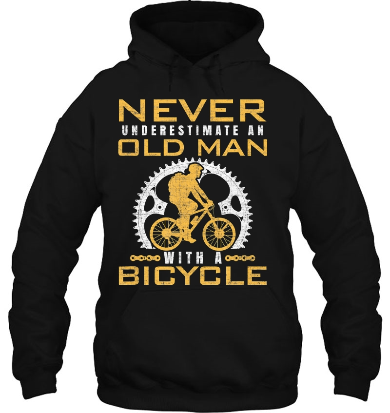 Never Underestimate An Old Man With A Bicycle Mugs