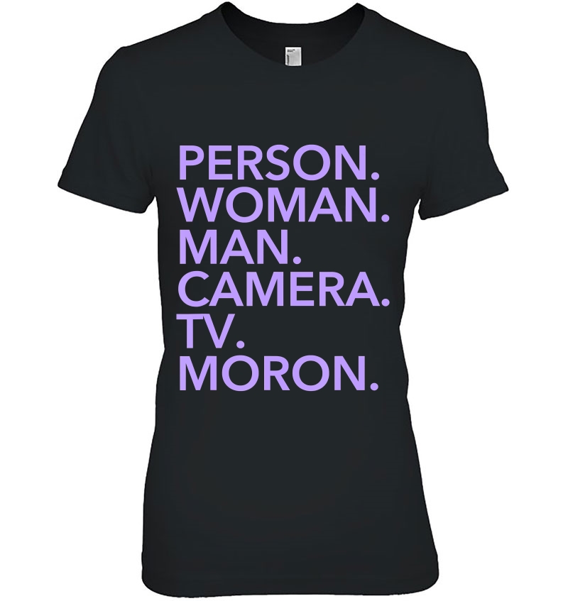 Person, Woman, Man, Camera, Tv, Moron (Lavender) Hoodie