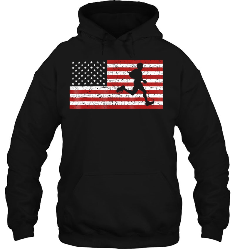 American Flag Running Runner Gift Men Women Mugs