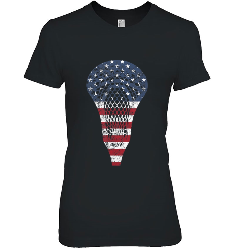 American Flag Usa Lacrosse Stick Hoodie